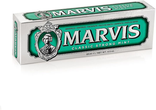 Marvis Classic Strong Mint Toothpaste for Plaque & Cavities Classic Strong Mint 85ml