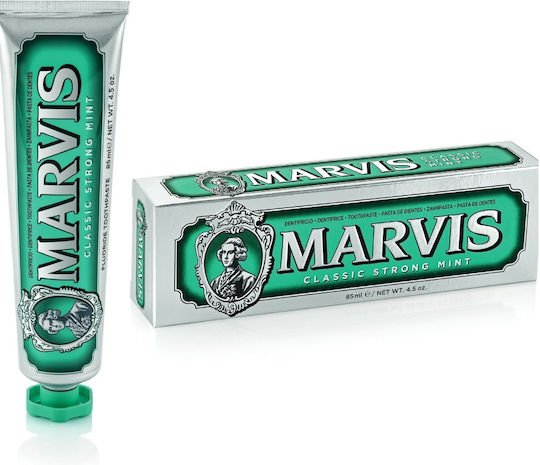 Marvis Classic Strong Mint Toothpaste for Plaque & Cavities Classic Strong Mint 85ml