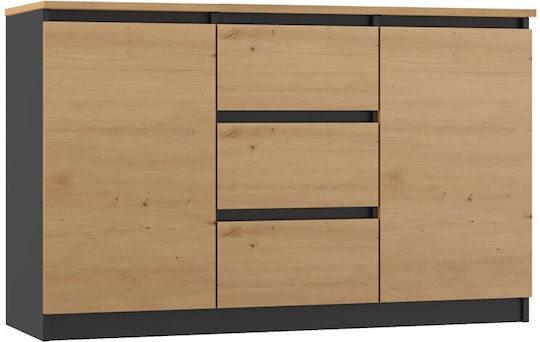 Malwa 2d3s/ba Anthracite Artisan Chest Drawers