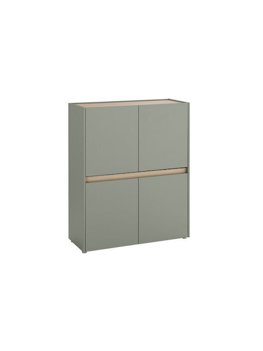 Μπουφές Elbsori 111 Oak, Green 100x40x122cm