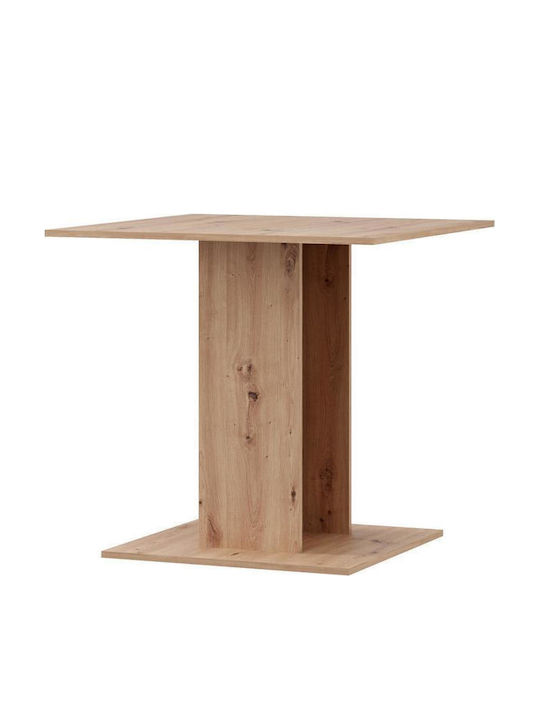 Capua Dining Table Wooden Artisan Oak 80x80x76cm