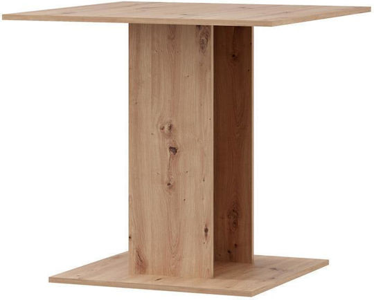 Capua Dining Table Wooden Artisan Oak 80x80x76cm