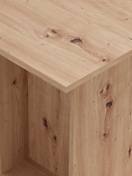Capua Dining Table Wooden Artisan Oak 80x80x76cm