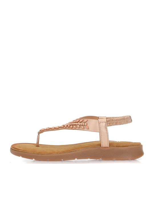 Women's Flat Sandals Gold