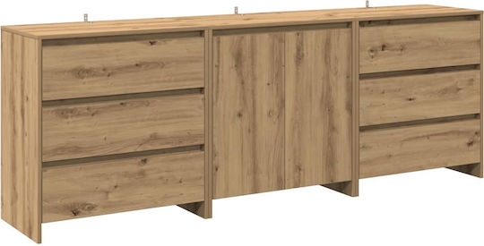 Μπουφές Ξύλινος με Συρτάρια 140x41x75cm Μπουφές Ξύλινος με Συρτάρια 140x41x75cm