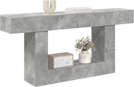 vidaXL Konsolentisch mit Spiegel 160 x 30 x 74 cm Grau