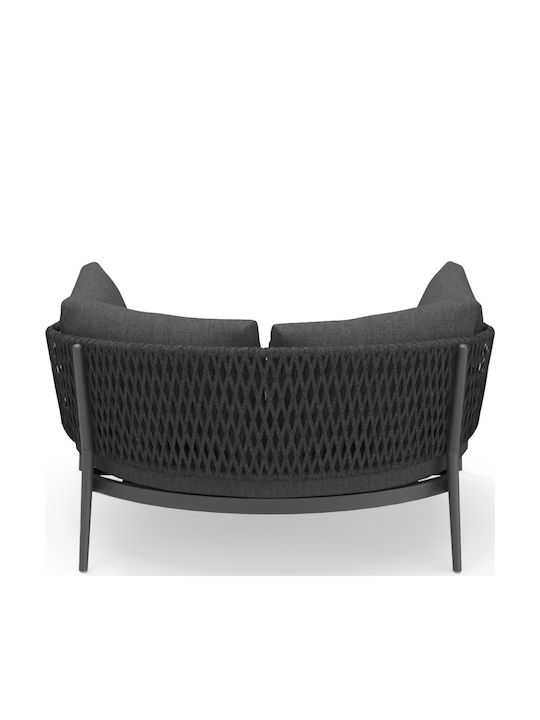 Canapea Cu Două Locuri De Exterior Din Rattan 164x144x70cm Camellia
