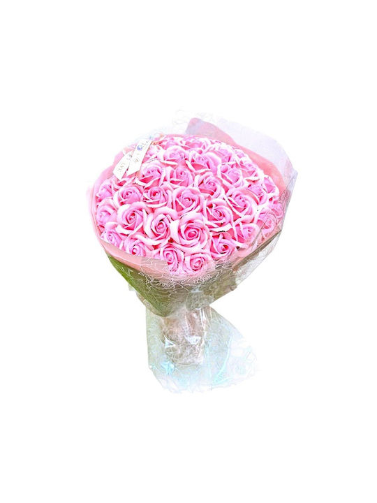 Pink Roses Bouquet 51 Soap Roses 35 Cm Pink Roses Bouquet 51 Soap Roses 35 Cm
