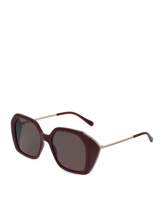 Stella McCartney Damentragen Sonnenbrille mit Burgundischem Rahmen und Burgundeten Gläsern SC40059I 48E Stella McCartney Damentragen Sonnenbrille mit Burgundischem Rahmen und Burgundeten Gläsern SC40059I 48E