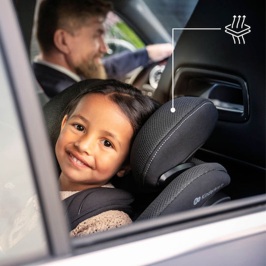 Kinderkraft I-Guard Airflow PRO Столче за Кола i-Размер с Isofix Черен 0-18 кг
