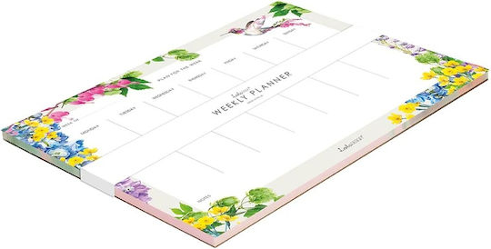 Weekly Planner Botanical Hummingbird 21x30 Lola Desing