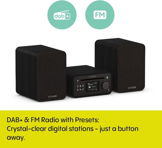 Pure Ηχοσύστημα 2.0 255604 40W με CD Player