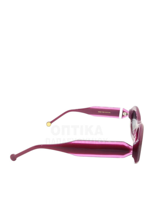Rebecca Blu Rebecca Blu Damen Sonnenbrille mit Burgundischem Rahmen RB8860 RK06