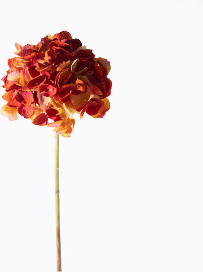 Supergreens Artificial Orange Hydrangea Branch 52 Cm 7-0818 Supergreens Artificial Orange Hydrangea Branch 52 Cm 7-0818