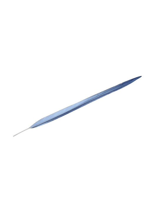 Dekorative Feder Blau 55cm 6Stück Espiel