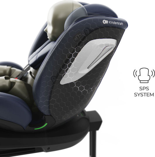 Kinderkraft I-Grow 2 PLUS Καθισματάκι Αυτοκινήτου i-Size με Isofix Blue