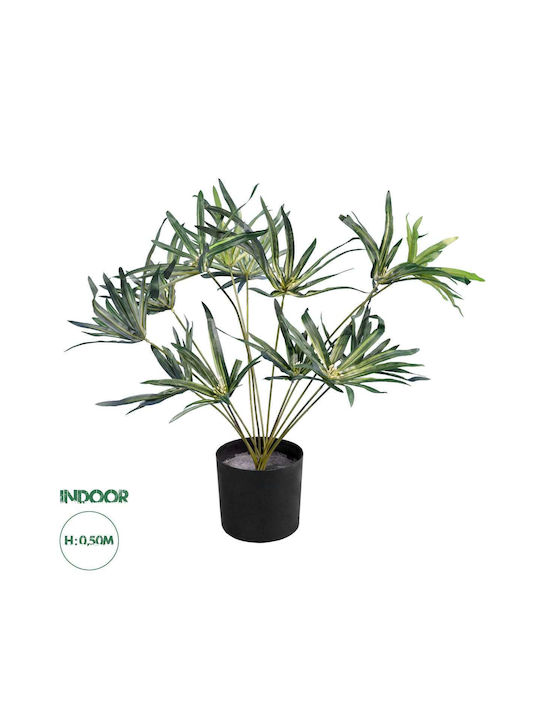 Artificial Plant in Pot Palm Tree Green 50cm GloboStar
