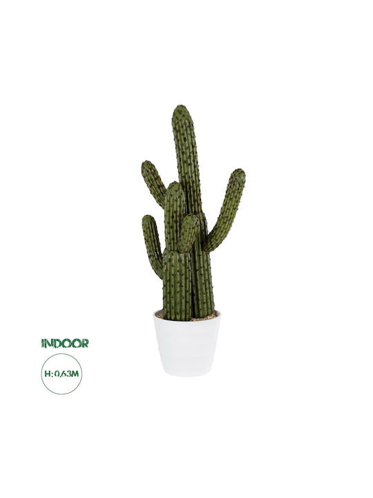 Artificial Plant in Pot Cactus Green 63cm GloboStar