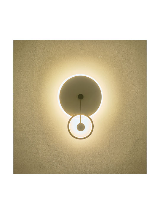 Eurolamp Arte Illumina Classic Wall Lamp with Integrated LED and Warm White Light Gold 28x40x7cm
