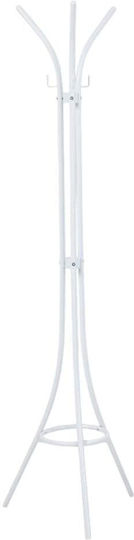 Polihome Ennocleuko Καλόγερος Μεταλλικός Λευκός 47x47x175cm
