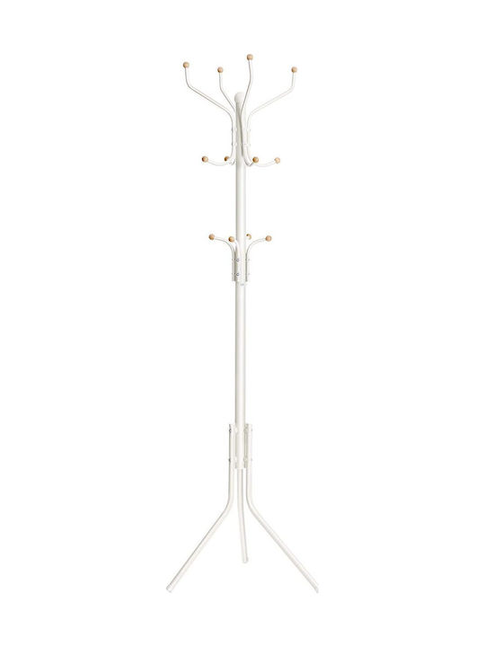 Songmics Cuiere de podea Metal Alb 182cm