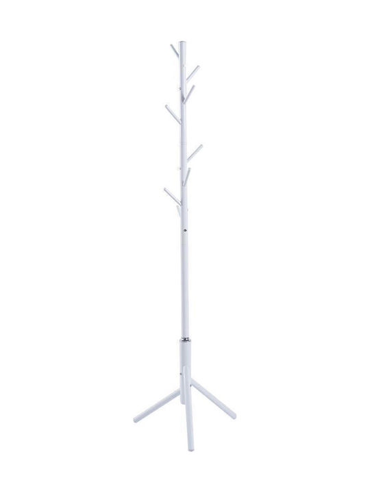 Next Freistehender Kleiderständer Metallisch Weiß 58x58x175cm
