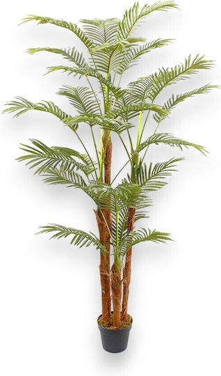 Künstliche Areca-Palme 21 Blätter Plastiktopf 180 cm
