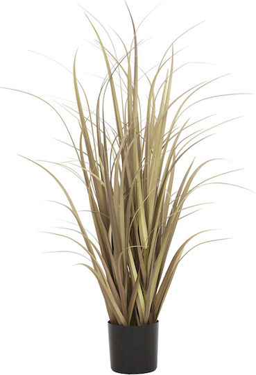 Künstliche Gras Pflanze Beige Plastiktopf 91 cm