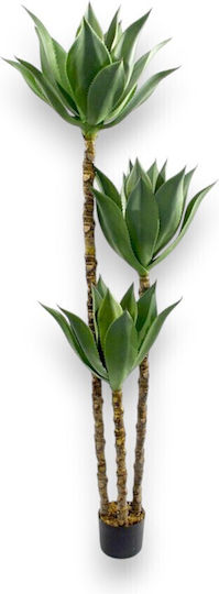 Künstlicher Yucca-Baum mit drei Stämmen im Topf 180 cm