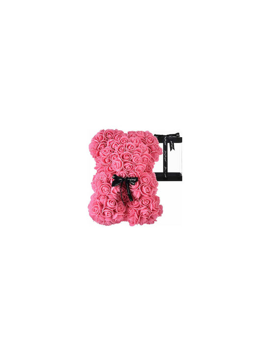 Bear of Artificial Roses Pink 40cm in Box