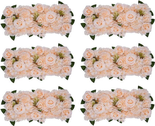 Inweder Set Artificial Rose Bouquets Pink 6 Pieces 52 X 28 X 12 Cm Inweder Set Artificial Rose Bouquets Pink 6 Pieces 52 X 28 X 12 Cm