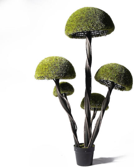 Supergreens Uv Τεχνητό Δέντρο Μπονσάι Moss ''mushroom'' Πενταπλό Πράσινο 180 Εκ
