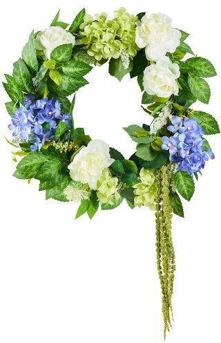 Coroniță Decorativă Artificială Vevor 23 Inch Albastre Albe Verzi Hortensii Trandafiri Zshhxqhtmlbl4g2okv0 Coroniță Decorativă Artificială Vevor 23 Inch Albastre Albe Verzi Hortensii Trandafiri Zshhxqhtmlbl4g2okv0
