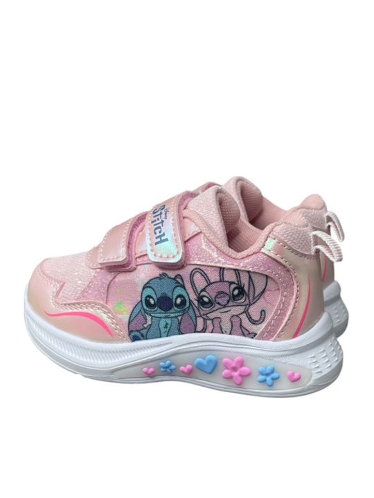 Lilo & Stitch Kinder Sneaker mit Bügel- und Schleifenverschluss Rosa
