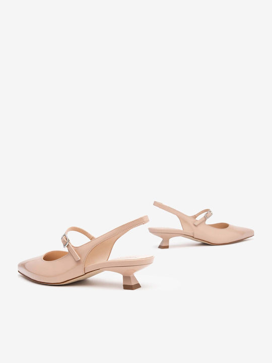 Leder Pumps Rosa