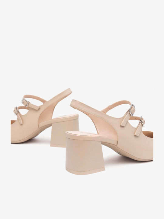Leder Pumps Rosa