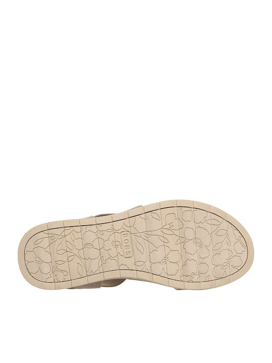 Arch Fit Damen Flache Sandalen Beige