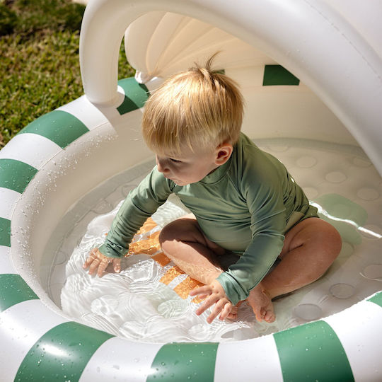 Sunnylife Eli The Elephant Children's PVC Swimming Pool 100lt Inflatable 120x106x68cm Gray