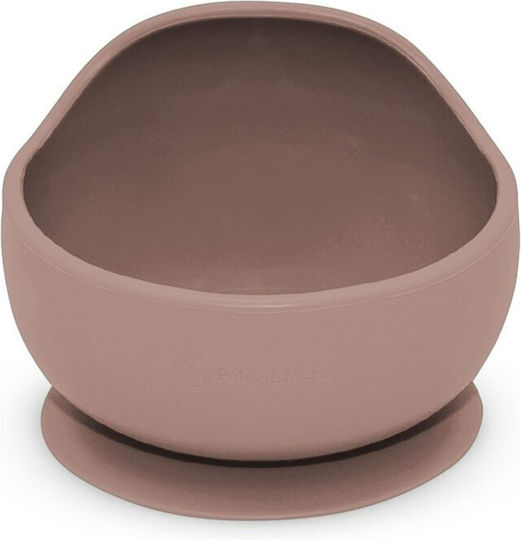 Petite & Mars Bol De Mâncare Pentru Copii Din Silicon Maro