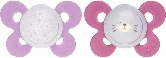 Chicco Physio Comfort Πιπίλες Σιλικόνης Λιλά για 12+ μηνών 2τμχ
