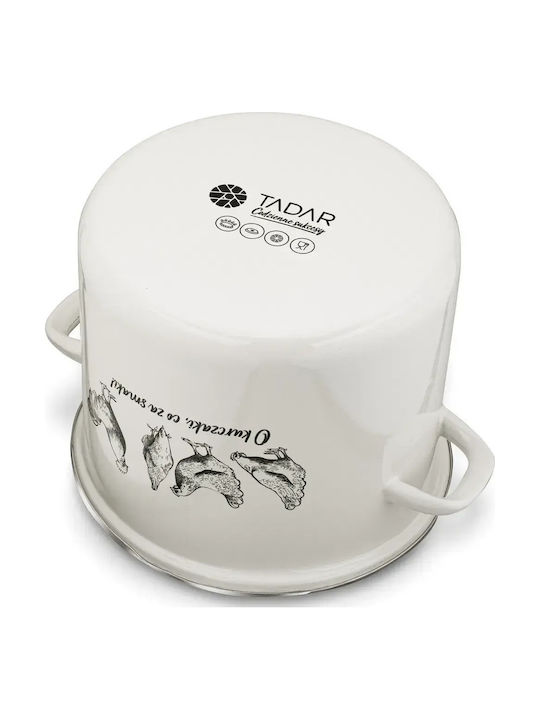 Tadar Round Dutch Oven with Glass Lid 12cm 12lt