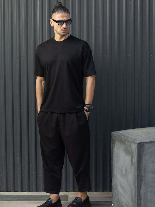 Short Sleeve Black Blouse
