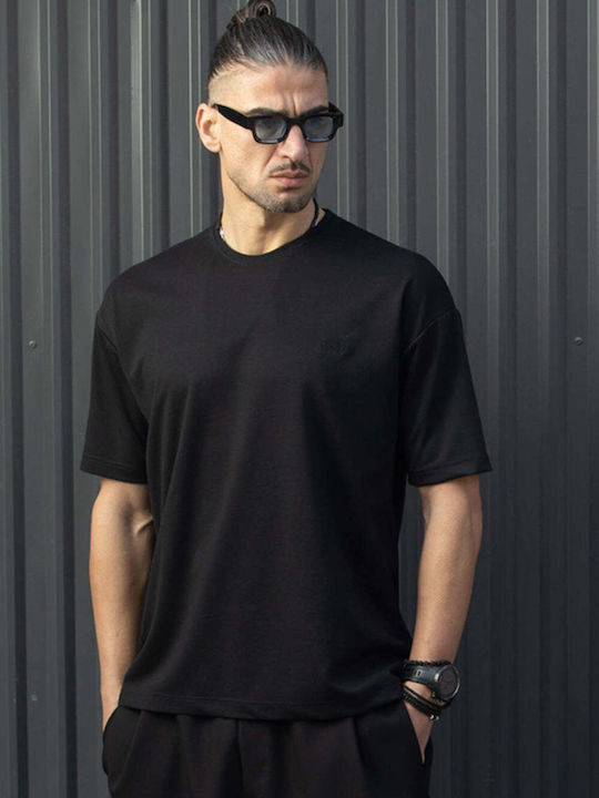 Short Sleeve Black Blouse