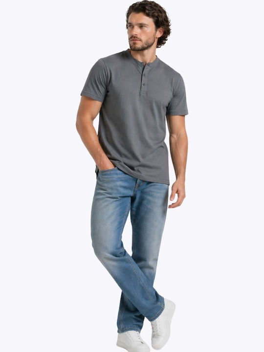 Polo Short Sleeve Blouse Gray