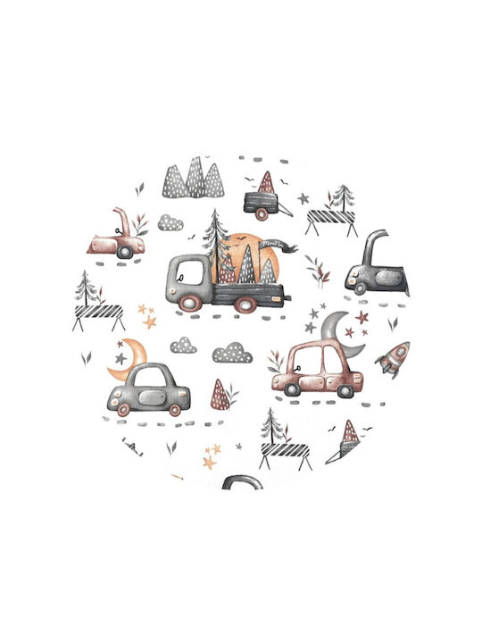 MimiNu Perna Cuib Pentru Bebeluși Grey Cars 55x75 cm
