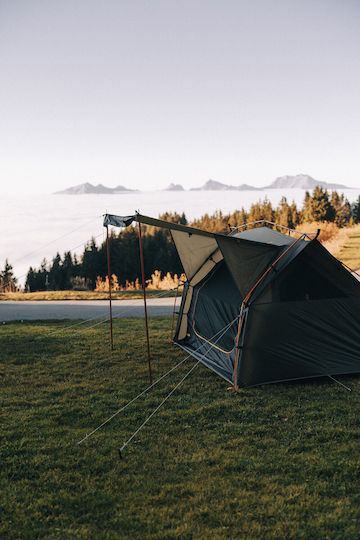Kampa Stargazer Сцена Къмпинг Сива с Двойно Платно за 3 Души 230x230x150см 9120002489