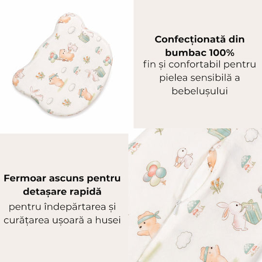 Kidizi Perna Pentru Bebeluși Plagiocefalie Spumă de Memorie 21x25 cm