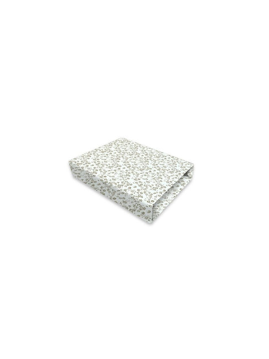 MimiNu Set Lenjerii De Patut Bebe Pentru Cradle Din Bumbac Cu Cauciuc Multicolore 80x35cm