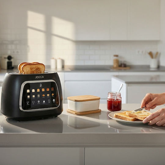 Jocca Φρυγανιέρα 2 Θέσεων 800W Μαύρη