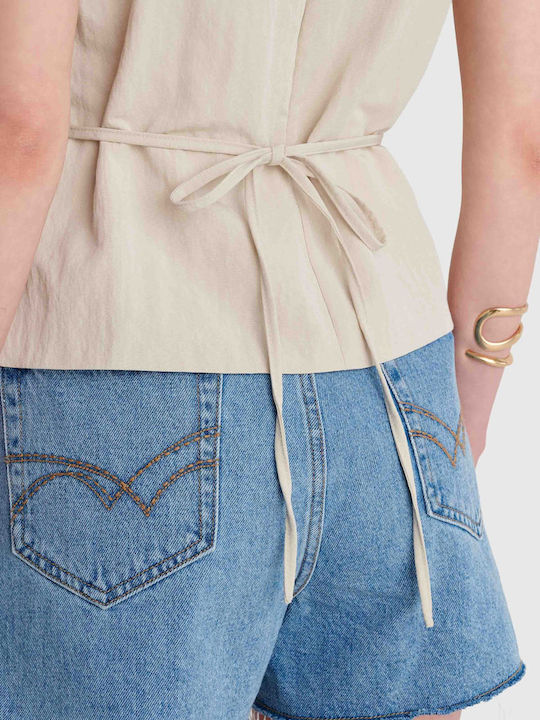 Women's Sleeveless Blouse White